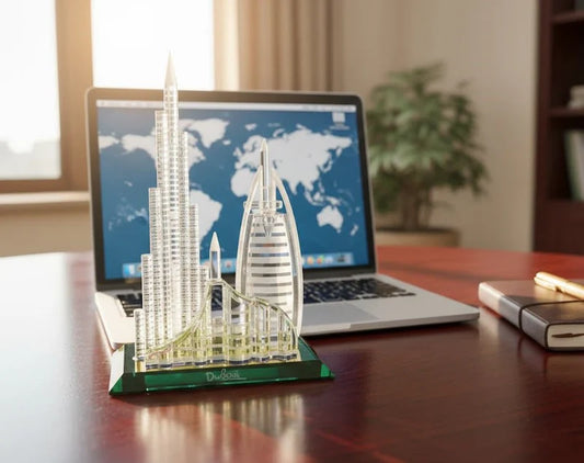 Burj Al Arab & Skyline Crystal Souvenir